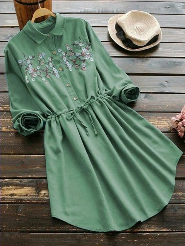 Women Tops & Tunics - Green, XL (Bust Size - 42 in ,  Length Size - 38 in)