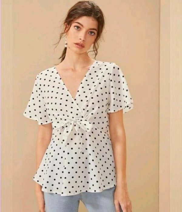Women Tops & Tunics fabric Rayon Short Sleeves - XXL (Bust Size: 44 in), Blue