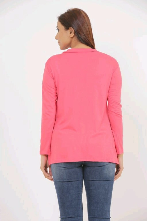 Cotton Fabric Women Capes, Shrugs & Ponchos - Pink, XXL (Bust Size: 36 in, Length Size: 27 in)