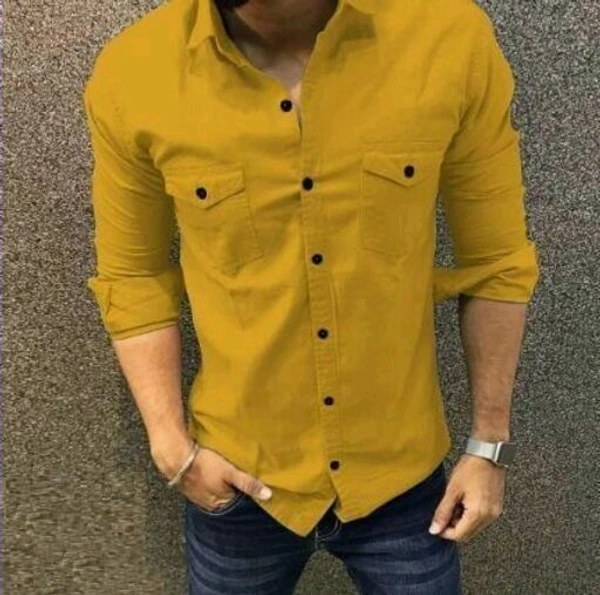 Trendy Fashionable Men Shirts Fabric Cotton Blend - 
