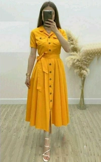 Women Tops & Tunics - mustard, L (Bust Size: 40 in, Length Size: 45 in)