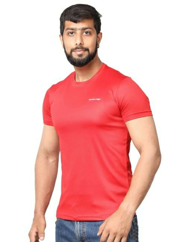 AttractiveDryfit gym Sports Tshirt  - Red, s