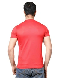 AttractiveDryfit gym Sports Tshirt  - Red, XL