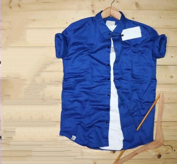 Men Regular Fit  Casual Shirt - XL (Chest Size: 45 in, Length Size: 30 in), Light Blue