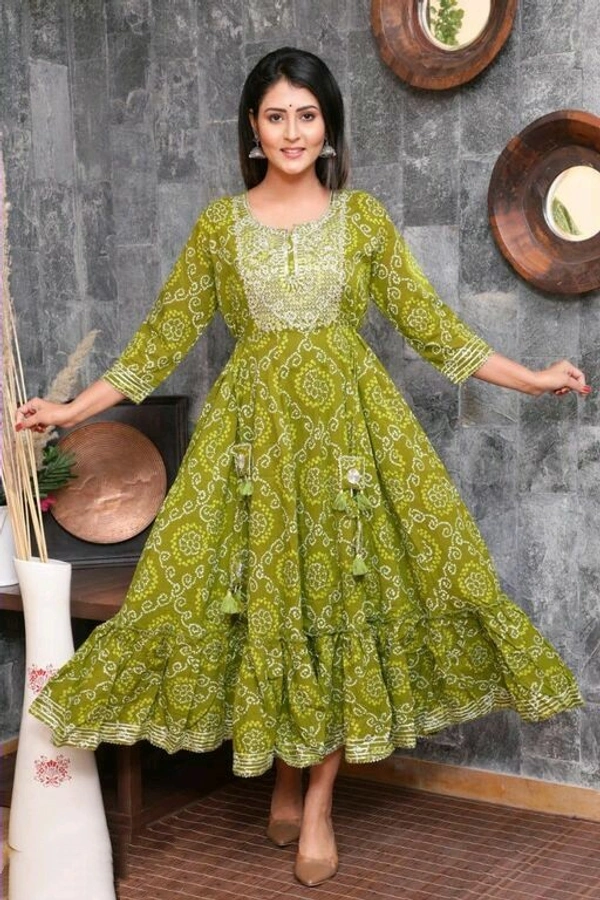 Women System Dress Fabric Crepe - m, olive
