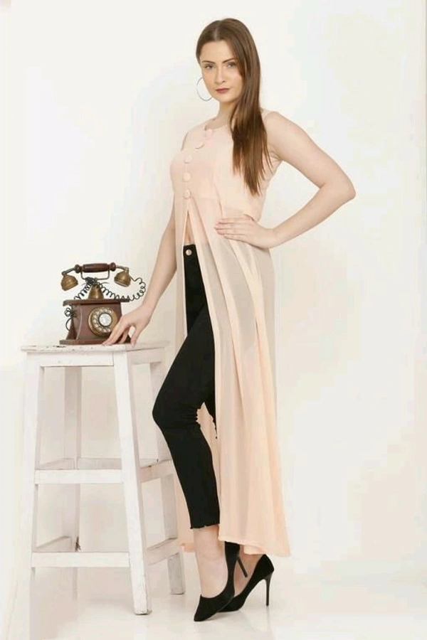 Georgette Midi Tops  - Peace, Xs