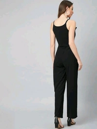 Solid Women Jumpsuit - L, Black