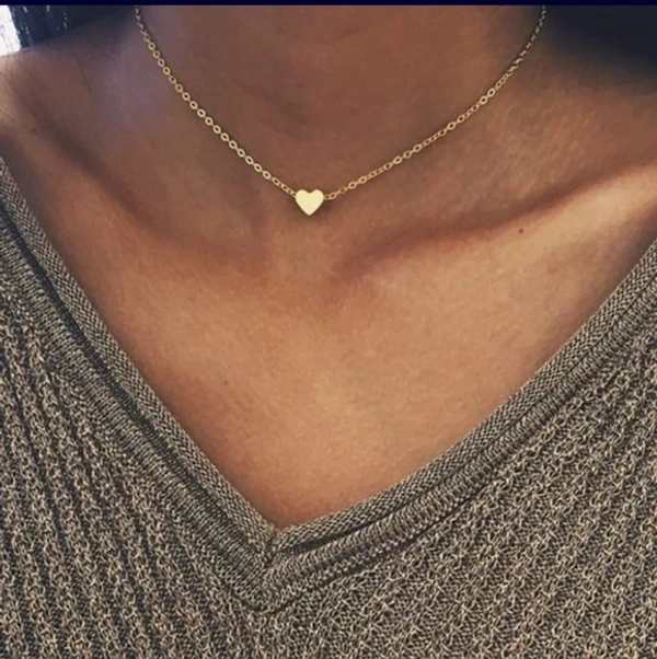 Cute heart neck chains - Gold