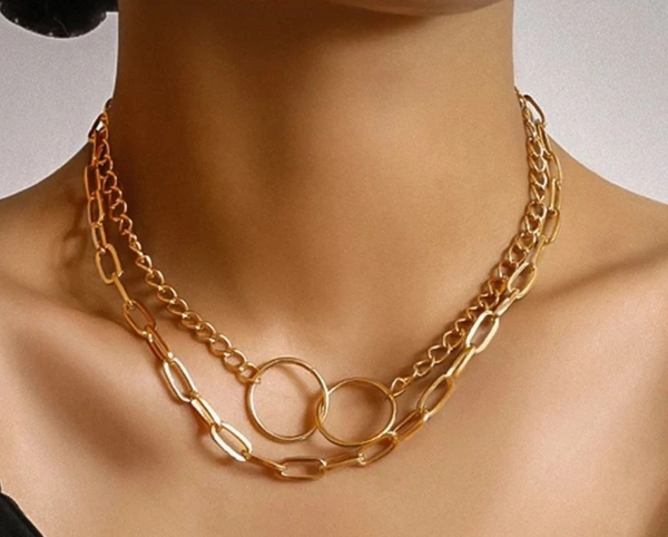 Elegant  two layer neck chains