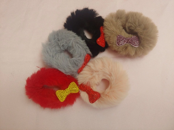 Fluffy Hairtie -Pack Of 5