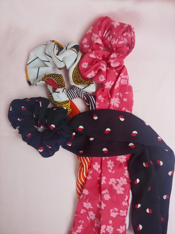 Long Tail Scrunchie Pack Of 3
