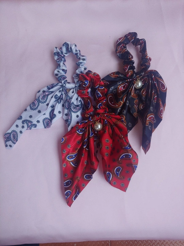 Paisley Scrunchie Pack Of 3 