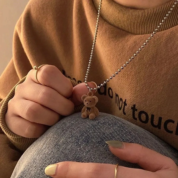 Cute TeddyBear Chain - Free size, Brown 