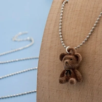 Cute TeddyBear Chain - Free size, Brown 