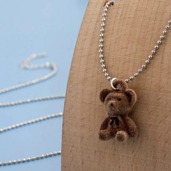 Cute TeddyBear Chain - Free size, Brown 