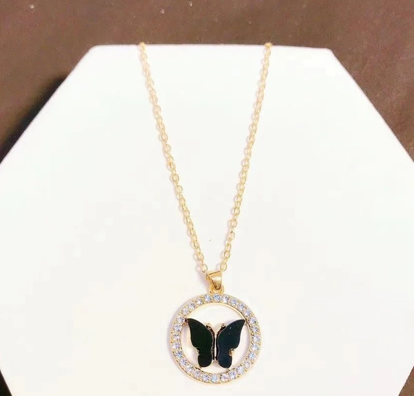 Butterfly Neckchain - Free Size, Red