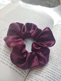 Scrunchies-Combo - Set Of 2 - Regular, Wine and Black