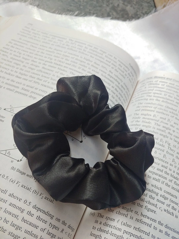 Scrunchies-Combo - Set Of 2 - Regular, Wine and Black