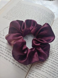 Scrunchies-Combo - Set Of 2 - Regular, Wine and Black