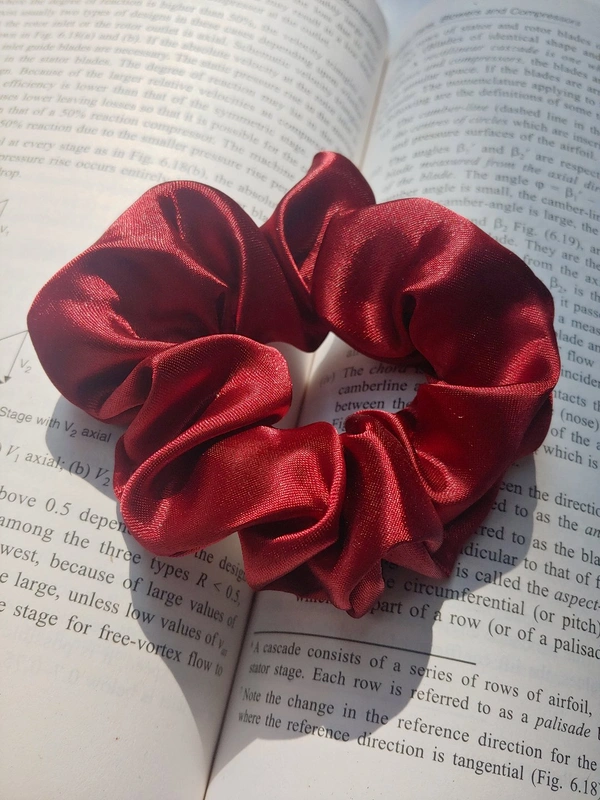 Solid Scrunchies Maroon