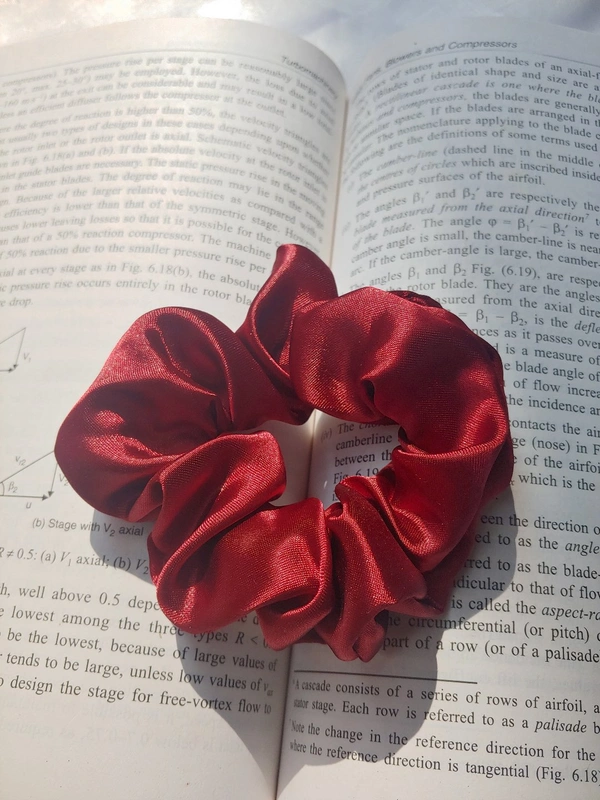 Solid Scrunchies Maroon