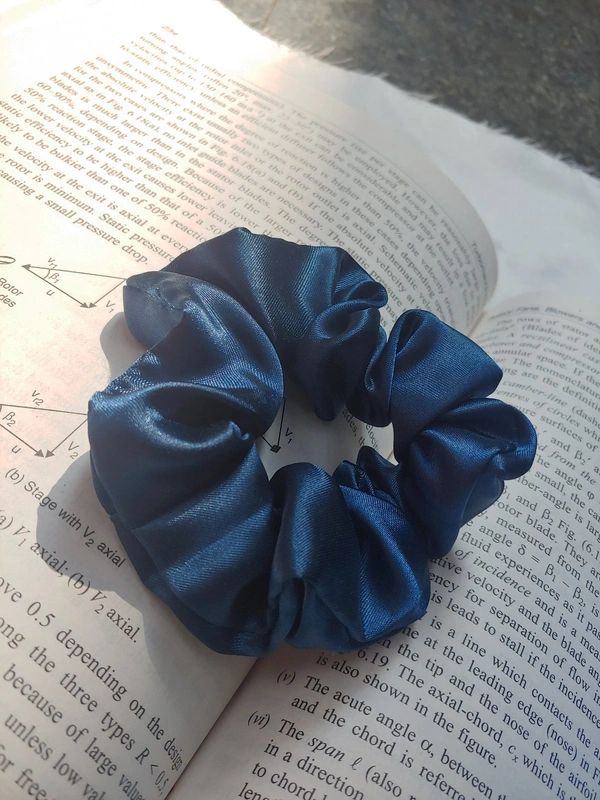 Solid Tea Blue Scrunchie