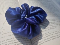 Solid Navy Blue Scrunchie 