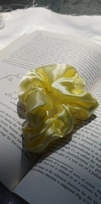 Pastel Yellow Scrunchie 
