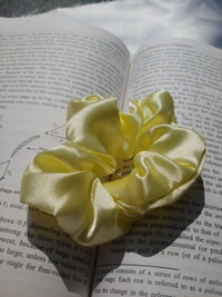 Pastel Yellow Scrunchie 