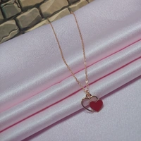Double Heart NeckChain - Red