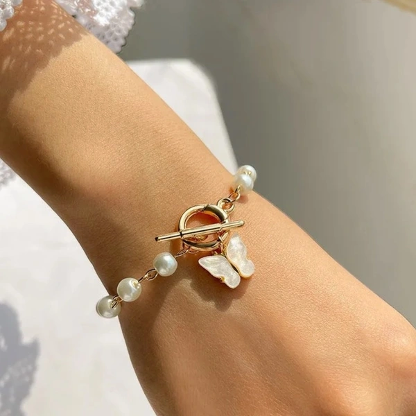 Pearl Butterfly Bracelet