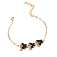 Black 3 Butterfly Bracelet 