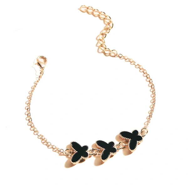 Black 3 Butterfly Bracelet 