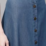 CODAISY Beautiful Denim Long A-Line Skirt* - Blue, 40