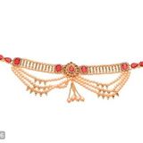 INDIA Women Beautiful Alloy artificial stones and beads kamarband* - Golden