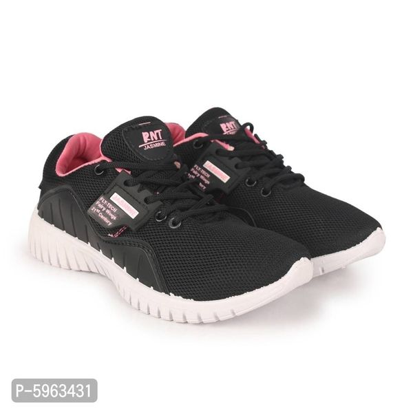 New Stylish Fashionable Women's Sports Shoes & Sneakers - Black, UK7