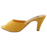 Stylish Synthetic Lemon Yellow Pencil Heel Sandals For Women* - Yellow, EURO38