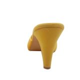 Stylish Synthetic Lemon Yellow Pencil Heel Sandals For Women* - Yellow, EURO41