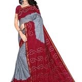Beautiful Bandhej Saree - available, available free delivery, 6 days easy Returns, free size