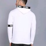 SHAPPHR Typography Men Hooded Neck White Tshirt - M, available
