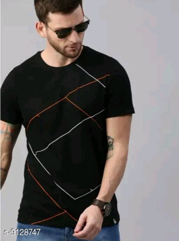 Stylish Cotton Tshirts For Men - L, available