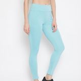 Women Solid Blue Track Pants - available, 30