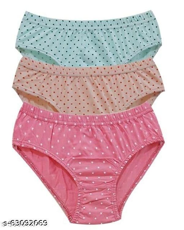 Women Hipster Multicolor Cptton Blend panty ( pack of 3)