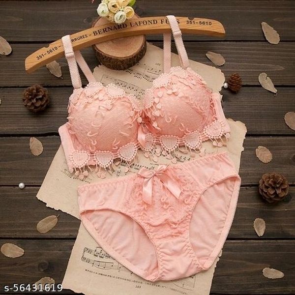 Small chest girls bra panty set