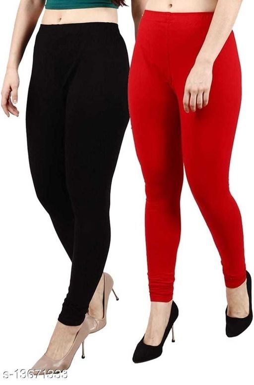 Buy KEX Red Beige Solid Cotton Ankle Length Legging Combo Legging Combo  Girls Legging Combo Ankle Legging Combo Online at Best Prices in India -  JioMart.