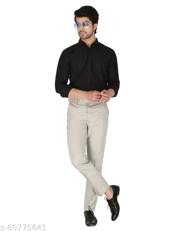 Herry CREAM Slim Fit Formal Trouser