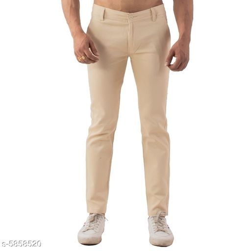Mens Stretch Chino Trousers Designer Slim Fit Jeans Pant Cotton Spandex  Bottom (Black, 30 Waist x 30 Length) : Amazon.co.uk: Fashion