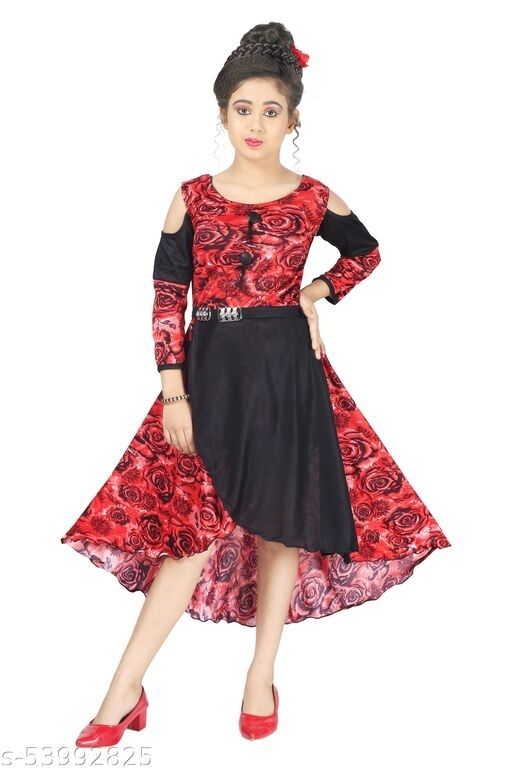 Black net red thread embroidered gown | Frock for women, Dress indian  style, Long gown dress