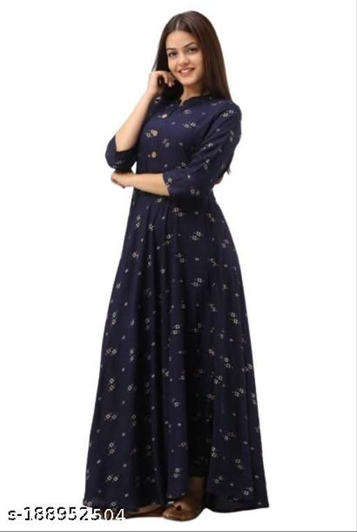Shop Blended Cotton Handloom Dresses And Gown With Collar Neck And Elbow  Sleeve Party Wear Online at Best Price | Cbazaar