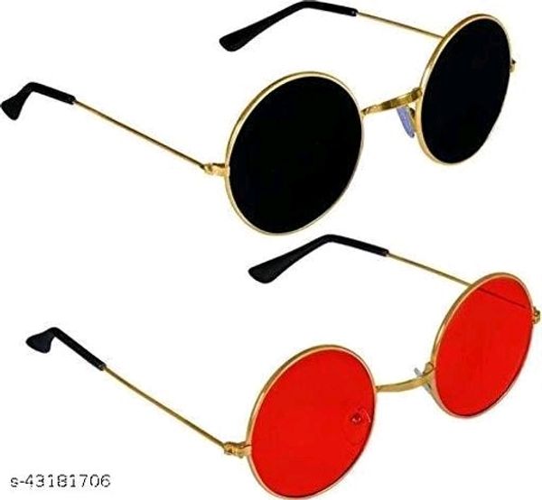 Attractive Men Round Sunglasses Pack of 2)